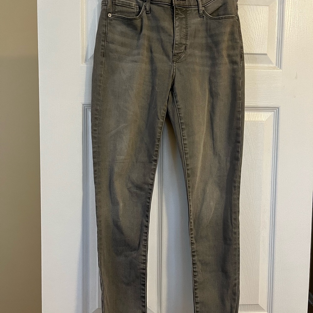 Banana Republic faded gray jeans.